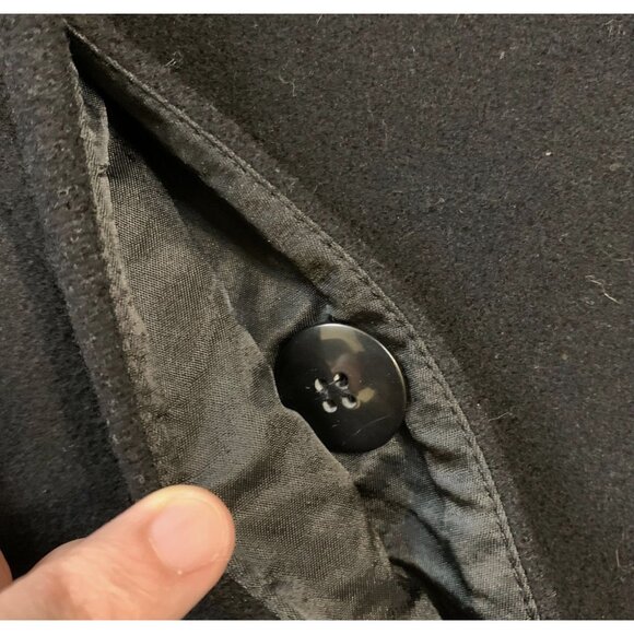 Liz Claiborne Coat Womens 18 Faux Fur Collar Cuffs Wool Blend Lined Classic - Picture 5 of 10